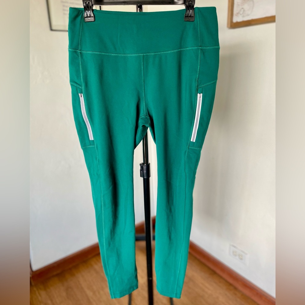 Mondetta Teal Leggings with Stitch Detail